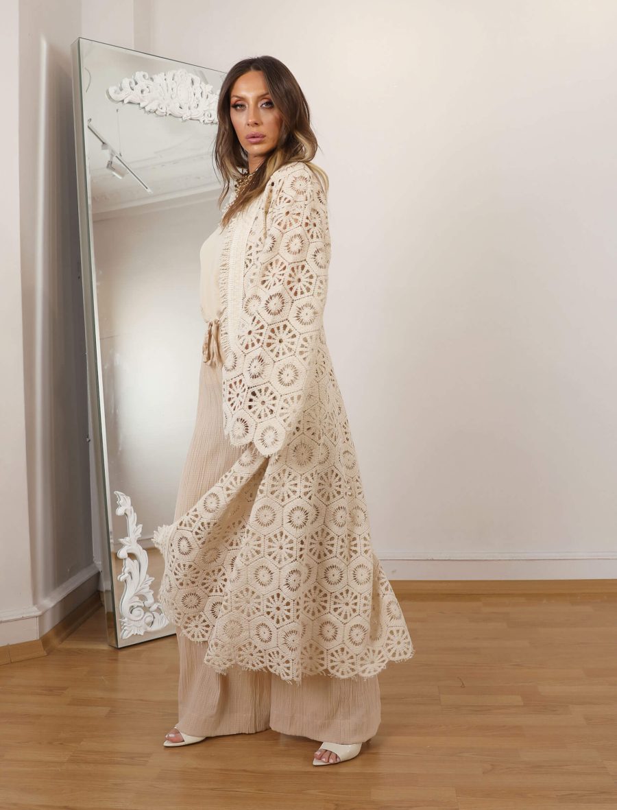 Taş Dantel Premıum Kimono - Image 5