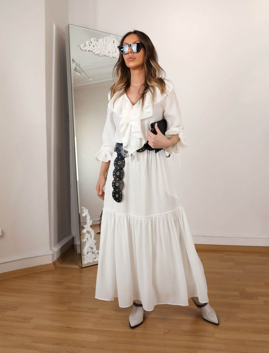 Ekru Patricia Elbise - Image 7
